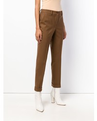 Женские коричневые классические брюки от P.A.R.O.S.H.