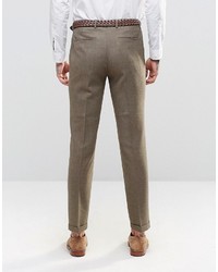 Мужские коричневые классические брюки от Asos