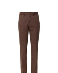 Мужские коричневые классические брюки от Rubinacci