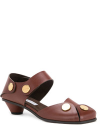Женские коричневые кожаные босоножки от Stella McCartney
