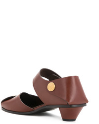 Женские коричневые кожаные босоножки от Stella McCartney