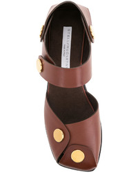 Женские коричневые кожаные босоножки от Stella McCartney
