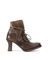 Коричневые кожаные ботильоны от Cherevichkiotvichki