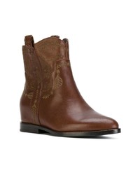 Коричневые кожаные ботильоны от Ash