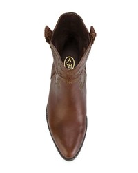 Коричневые кожаные ботильоны от Ash