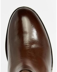 Коричневые кожаные ботильоны от Ravel