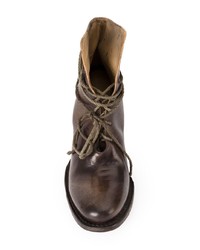 Коричневые кожаные ботильоны от Cherevichkiotvichki