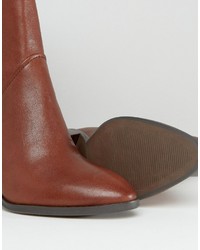 Коричневые кожаные ботильоны от Aldo