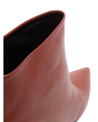 Коричневые кожаные ботильоны от Neous