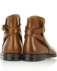 Коричневые кожаные ботильоны от Church's