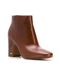 Коричневые кожаные ботильоны от MICHAEL Michael Kors