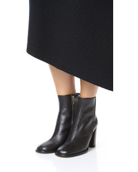 Коричневые кожаные ботильоны от Tibi