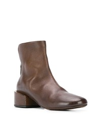 Коричневые кожаные ботильоны от Marsèll