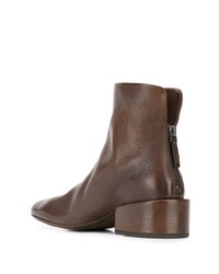 Коричневые кожаные ботильоны от Marsèll