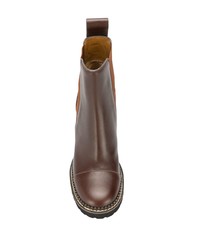 Коричневые кожаные ботильоны от See by Chloe