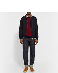 Коричневые кожаные ботинки броги от Grenson