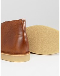 Коричневые кожаные ботинки дезерты от Dune