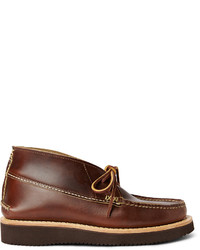 Коричневые кожаные ботинки дезерты от Yuketen