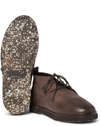 Коричневые кожаные ботинки дезерты от Marsèll