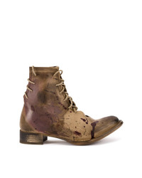 Женские коричневые кожаные ботинки на шнуровке от Cherevichkiotvichki