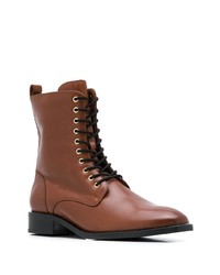 Женские коричневые кожаные ботинки на шнуровке от Högl