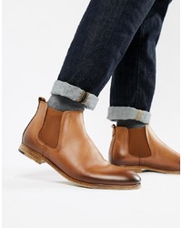 Мужские коричневые кожаные ботинки челси от Aldo