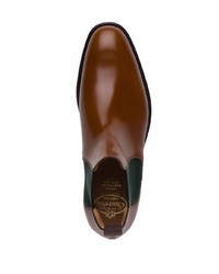 Мужские коричневые кожаные ботинки челси от Church's