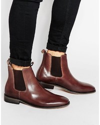 Мужские коричневые кожаные ботинки челси от Bellfield