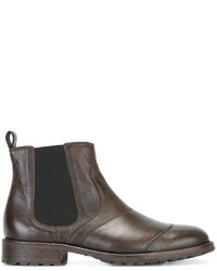 Мужские коричневые кожаные ботинки челси от Belstaff