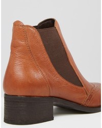 Женские коричневые кожаные ботинки челси от Park Lane