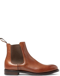 Мужские коричневые кожаные ботинки челси от Cheaney