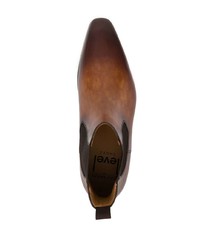 Мужские коричневые кожаные ботинки челси от Magnanni