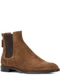 Мужские коричневые кожаные ботинки челси от Givenchy