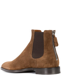 Мужские коричневые кожаные ботинки челси от Givenchy