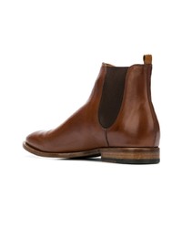 Мужские коричневые кожаные ботинки челси от Buttero