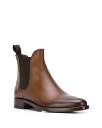 Мужские коричневые кожаные ботинки челси от Scarosso