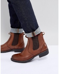 Мужские коричневые кожаные ботинки челси от Eastland