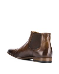 Мужские коричневые кожаные ботинки челси от Pantanetti