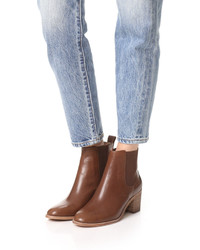 Женские коричневые кожаные ботинки челси от Madewell