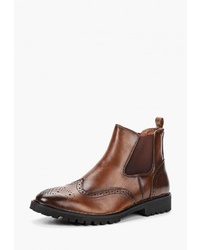 Мужские коричневые кожаные ботинки челси от Gradella