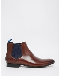 Мужские коричневые кожаные ботинки челси от Ted Baker