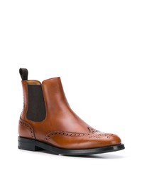 Женские коричневые кожаные ботинки челси от Church's