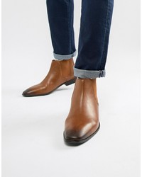 Мужские коричневые кожаные ботинки челси от Kg Kurt Geiger