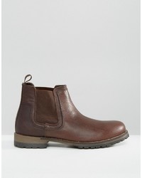 Мужские коричневые кожаные ботинки челси от Red Tape