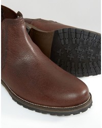 Мужские коричневые кожаные ботинки челси от Red Tape