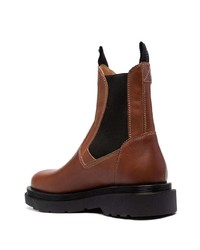 Мужские коричневые кожаные ботинки челси от Buttero