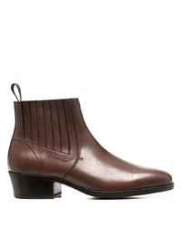 Мужские коричневые кожаные ботинки челси от Lemaire