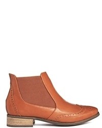 Женские коричневые кожаные ботинки челси от London Rebel