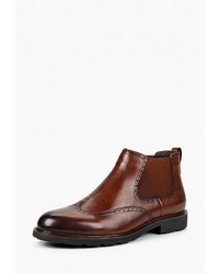 Мужские коричневые кожаные ботинки челси от Marco Lippi
