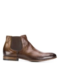 Мужские коричневые кожаные ботинки челси от Pantanetti